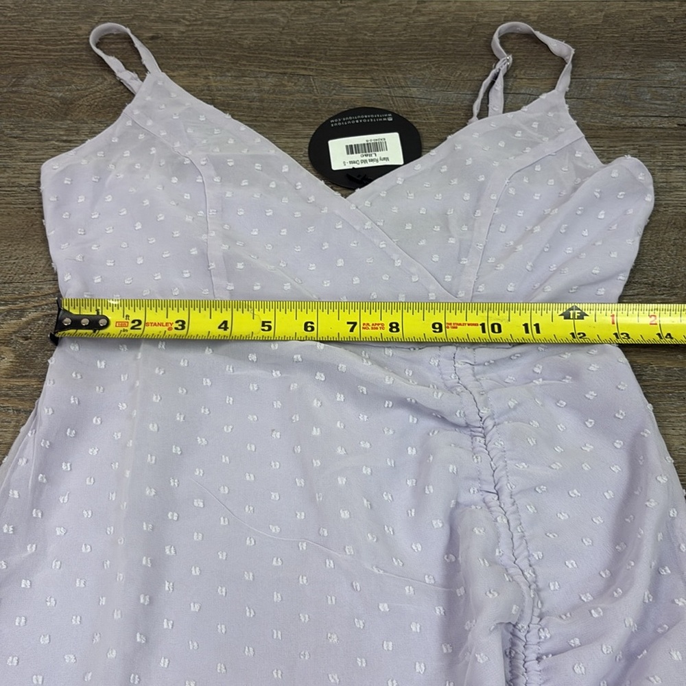 NEW White Fox MANY ROLES Midi Dress -Lilac Size Small - Picture 11 of 14